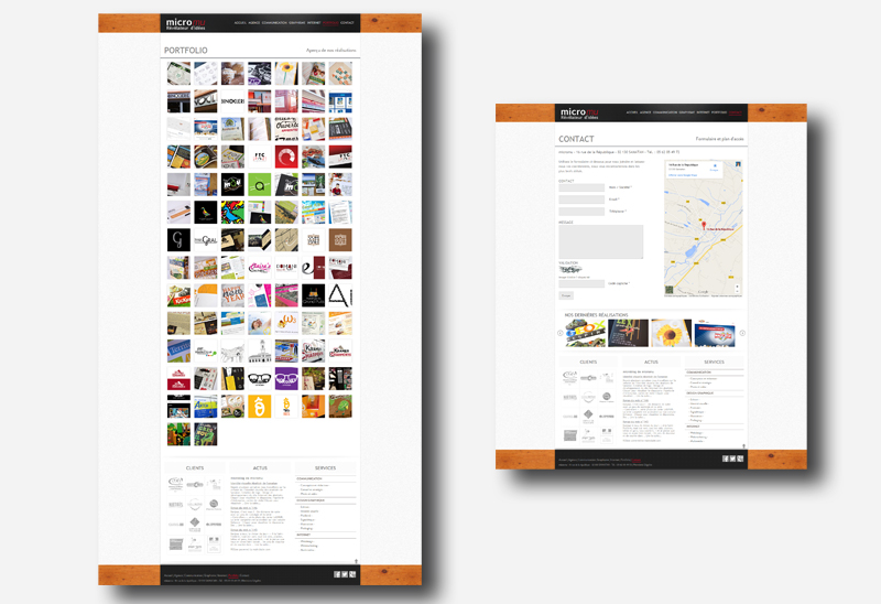 Site vitrine pour l’agence de communication multimédia micromu