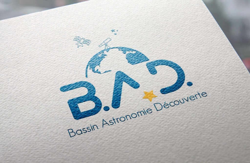 Logo pour le planétarium itinérant Bassin Astronomie Découverte